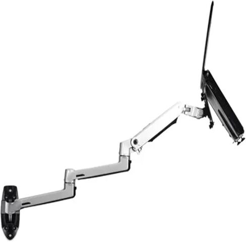 V63WT/XSJ8013WT Wall Mounted Laptop Stand Extra Long Arm Mechanical Spring Full Movement 2 in 1 Laptop Monitor Stand Laptop(Color:V63WTS) in Saudi Arabia