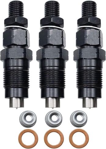 3PCS D722 D782 D902 Fuel Injector Set w/washer kit for Kubota GF1800E G2160 G2160 BX1830D BX2350D BX2230D BX24D ZD1011 ZD1021 ZD221 ZD323 G1700 U15, 16001-53002 16001-53000 H1600-53000 in Saudi Arabia