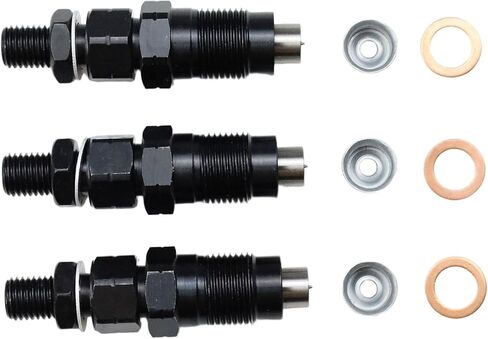 3PCS D722 D782 D902 Fuel Injector Set w/washer kit for Kubota GF1800E G2160 G2160 BX1830D BX2350D BX2230D BX24D ZD1011 ZD1021 ZD221 ZD323 G1700 U15, 16001-53002 16001-53000 H1600-53000 in Saudi Arabia