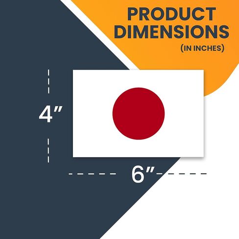 Magnet Me Up Japan Japanese Flag Car Magnet Decal, 4x6 Inches, Heavy Duty Automotive Magnet for Car, Truck SUV in Kuwait