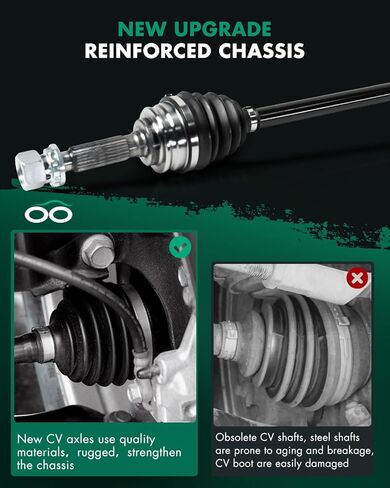 SCITOO Rear CV Axle Shaft Assembly fit For Dodge Caliber 2007-2008,For Jeep Compass 2007-2017,For Patriot 2007-2017,For Jeep Patriot 2.4L 2007-2017 Rear Right Side NCV12601 66-3599 4WD/AWD CVT 1pcs in Kuwait