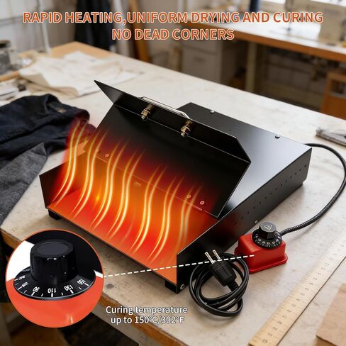DTF Oven Dryer for Heat Transfer Printing, A3/A4/A5 Compatible, 0-160℃ Temperature Control, Professional Heating Oven for Fabric/Cloth/Transfer Paper, DIY Crafts & Small Business in Saudi Arabia