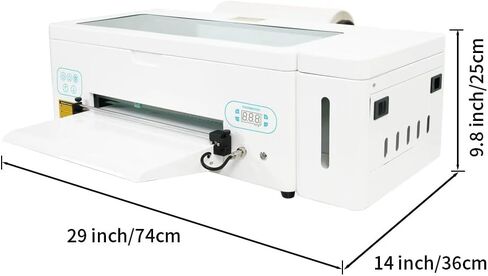 طابعة A3 L1800 DTF مع قاطعة أفلام، آلة طباعة نقل الملابس عالية السرعة مقاس A3 13 بوصة L1800 DTF مع دوران الحبر الأبيض والتنظيف التلقائي، تتضمن البرامج والملحقات (التثبيت عن بعد) in Kuwait