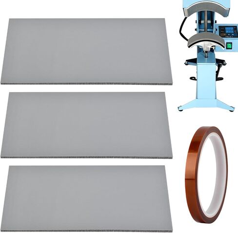 3 Pcs Silicone Heat Press Pads with HEA t Tape,4" x 8" HEA-t Press Mat Heat-Resistant Double Sided Use for Hats, Sleeves & Small Items HTV Transfer Vinyl DIY Projects in Saudi Arabia