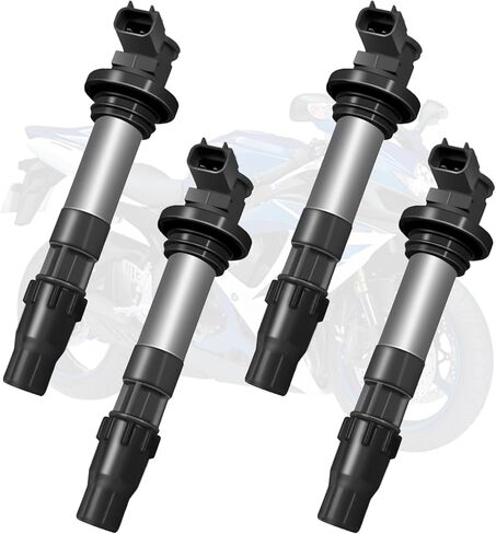 حزمة ملف الإشعال Motorcylce متوافقة مع سوزوكي GSX-R750 2008 و2011-2023، استبدال # 129700-5230، 33410-38H00، 4 قطع in Kuwait