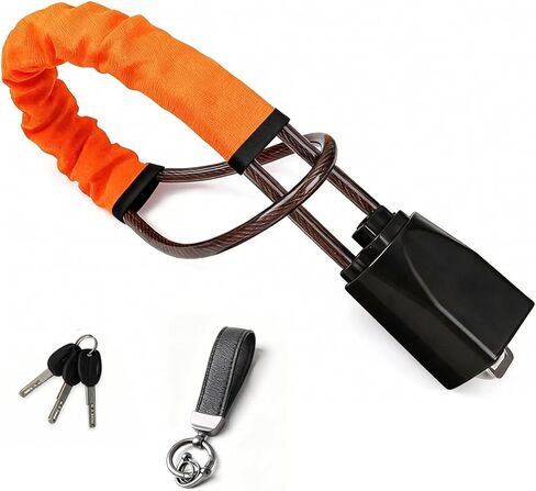 Steering Wheel Lock with 3 Keys and 1 Keychain, Car Anti-Theft Device, Seat Belt Lock, Fit Most Vehicle, SUV, Truck, Van in Saudi Arabia