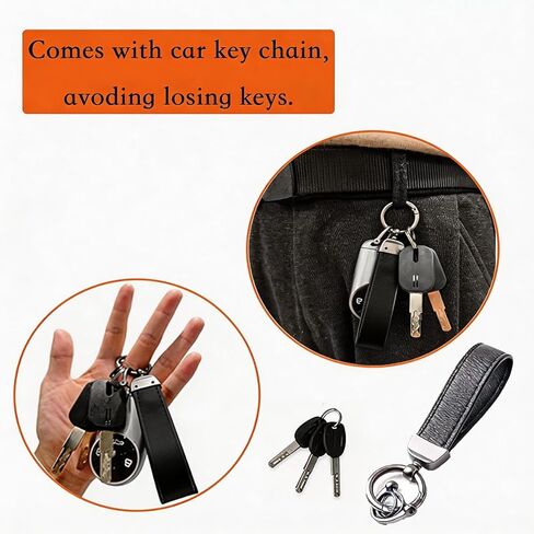 Steering Wheel Lock with 3 Keys and 1 Keychain, Car Anti-Theft Device, Seat Belt Lock, Fit Most Vehicle, SUV, Truck, Van in Saudi Arabia