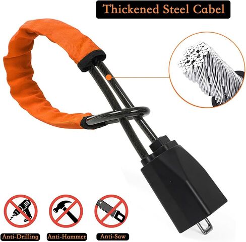 Steering Wheel Lock with 3 Keys and 1 Keychain, Car Anti-Theft Device, Seat Belt Lock, Fit Most Vehicle, SUV, Truck, Van in Saudi Arabia