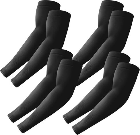 PFFY 4 Pairs UV Protection Cooling Arm Sleeves for Men and Women UPF 50 Sun Sleeve in Saudi Arabia