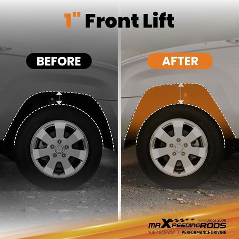maXpeedingrods 1" Front Leveling Spacer Kit for Jeep Wrangler JK/JL/Gladiator Pickup 2007-2025, Lift Kit in Kuwait