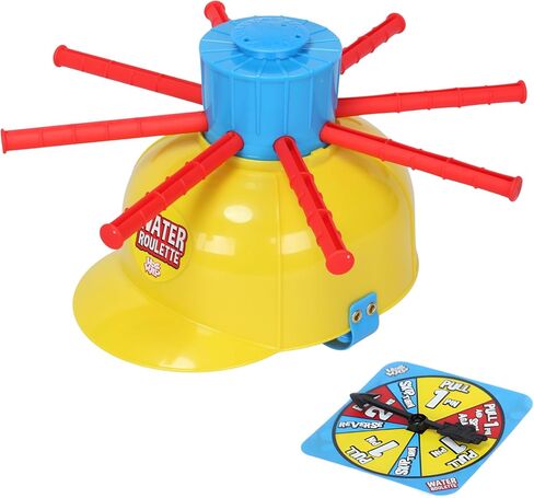 Zing Hog Wild Water Roulette Game: The Ultimate Suspense-Filled Water Challenge – Hilarious Fun Family Party Game with Adjustable Helmet, Rods, and Spinner – Kids and Adults - Ages 8 and Up in Kuwait