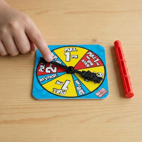Zing Hog Wild Water Roulette Game: The Ultimate Suspense-Filled Water Challenge – Hilarious Fun Family Party Game with Adjustable Helmet, Rods, and Spinner – Kids and Adults - Ages 8 and Up in Kuwait