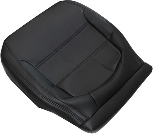 غطاء مقعد جلدي بديل من الألياف الدقيقة للسائق الأمامي من GXARTS أسود متوافق مع Volkswagen Jetta 2011 2012 2013 2014 2015 2016 2017 in Kuwait