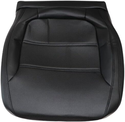 غطاء مقعد جلدي بديل من الألياف الدقيقة للسائق الأمامي من GXARTS أسود متوافق مع Volkswagen Jetta 2011 2012 2013 2014 2015 2016 2017 in Kuwait
