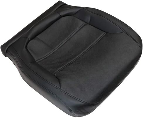 غطاء مقعد جلدي بديل من الألياف الدقيقة للسائق الأمامي من GXARTS أسود متوافق مع Volkswagen Jetta 2011 2012 2013 2014 2015 2016 2017 in Kuwait