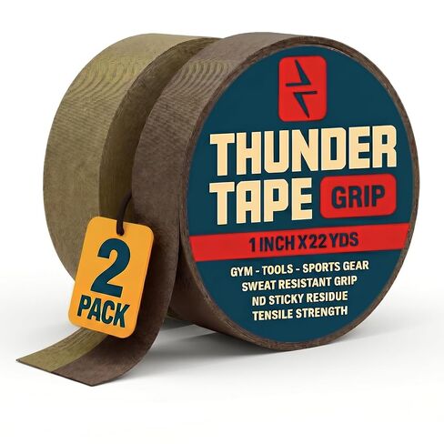 2 Pk Grip Tape - Multipurpose Cloth Grip Tape for Sports, Tools, Handles, Pullup Bars, Bats, Hockey Sticks, Rackets, Yard Tools, Wire Wrap, Shop Tools 1 Inch x 65 Feet Each Roll - Black in Saudi Arabia