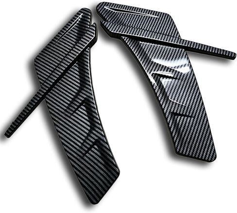 2 Pcs Car Side Fender Vent Cover Trim for Tesla Model X Plaid 2021-2026 Car Side Fender Vent Cover Trim Exterior Body Decoration Tuning Accessories,Carbon Fiber Texture in Saudi Arabia