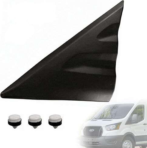 الجانب الأيمن من الحاجز الخارجي تقليم القالب العلوي والمشابك قالب زاوية مرآة عمود متوافق مع Ford Transit-150 Transit-250 Transit-350 Transit-350HD 2015-2021 استبدال CK4Z16004CA in Kuwait