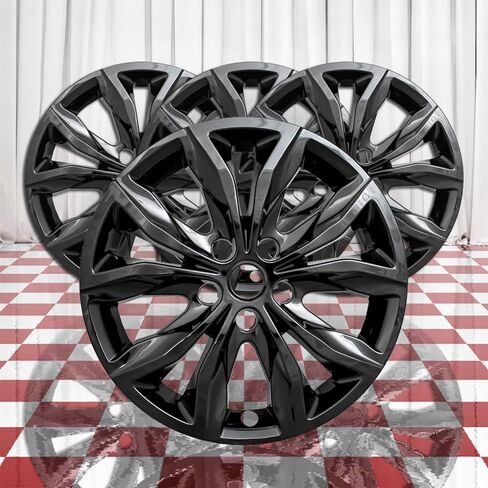 4pc Gloss Black 10 Spoke 17" Snap-On Wheel Skins for Chevy Malibu LT 2019-2025 in Saudi Arabia