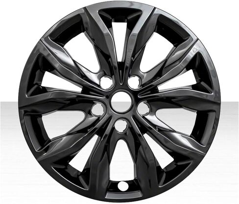 4pc Gloss Black 10 Spoke 17" Snap-On Wheel Skins for Chevy Malibu LT 2019-2025 in Saudi Arabia