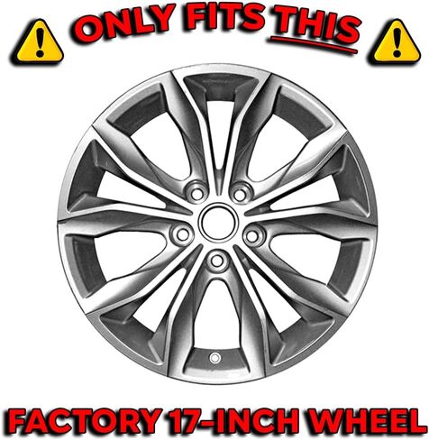 4pc Gloss Black 10 Spoke 17" Snap-On Wheel Skins for Chevy Malibu LT 2019-2025 in Saudi Arabia