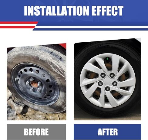 NIXON OFFROAD 15 Inch Hubcaps for Hyundai Elantra Sedan 2017-2020 [Only Fit Steel Wheel] Wheel Rim Cover (Set of 4) PP Hub Caps Replacement for Car (Lacquer, 5096GStyle) in Kuwait