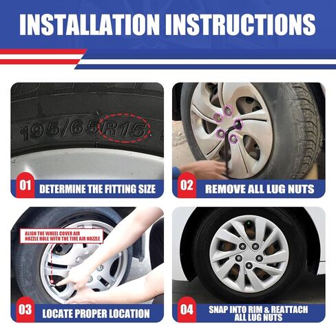 NIXON OFFROAD 15 Inch Hubcaps for Hyundai Elantra Sedan 2017-2020 [Only Fit Steel Wheel] Wheel Rim Cover (Set of 4) PP Hub Caps Replacement for Car (Lacquer, 5096GStyle) in Kuwait