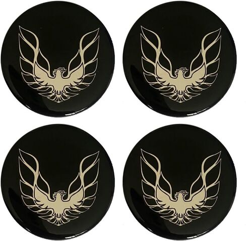 4X Wheel Center Hub Cap Stickers Emblem Decal (Not Vinyl) ForPontiac Firebird Trans AM 55mm/2.16'', TZ-24 in Saudi Arabia