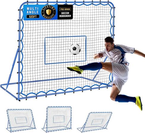 7x3.7FT Soccer Rebounder Net, Quick-Switch Angle Soccer Training for Control Passing Practice, Easy Setup Rebounder Gifts Aids & Equipment for Kids,Teens & Adults in Saudi Arabia