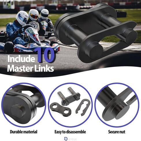 428H Motorcycle Chain 122 Links with Chain Breaker Heavy Duty Chain for 125 150 200cc Mini Bike Dirt Bike Go Kart Compatible with SSR TaoTao Coolster Apollo Baja Kazuma Chinese ATV in Saudi Arabia