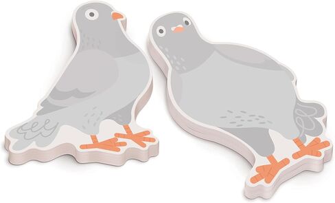 ملاحظات لاصقة أصلية من Fred Messenger Pigeons - مجموعة من 2 مفكرة حمامة تحتوي كل منها على 75 ورقة - لوازم مكتبية ممتعة وعملية، رائعة للكتاب وسكان المدينة ومحبي القرطاسية in Kuwait