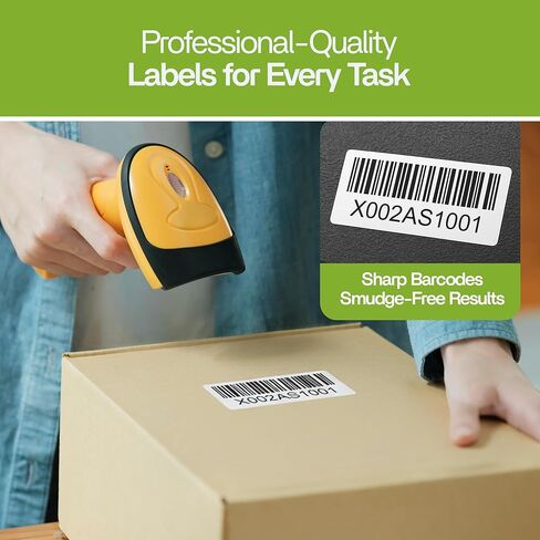 2"x1" Direct Thermal Labels, 18,000 Labels (12 Rolls, 1,500/Roll), BPA-Free Perforated Shipping Barcode FNSKU, Compatible with Rollo, Zebra, Munbyn, Jadens in Kuwait