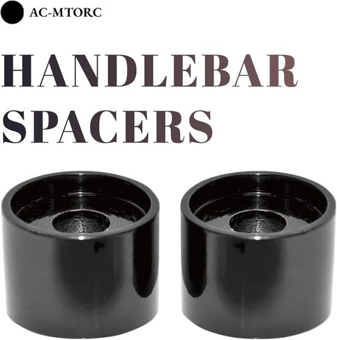 2 Inch Rise Handlebar Risers Extension for Harley 1-1/2 Inch or 1-1/4 Inch Handlebars Motorcycle Spacers (Black) in Saudi Arabia