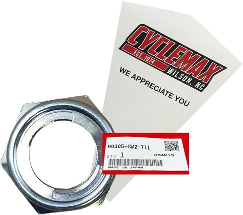 Cyclemax One Pack compatible with Honda REAR WHEEL AXLE NUT XR250R XR400R XR600R XR650L CRF150F CRF230F in Saudi Arabia