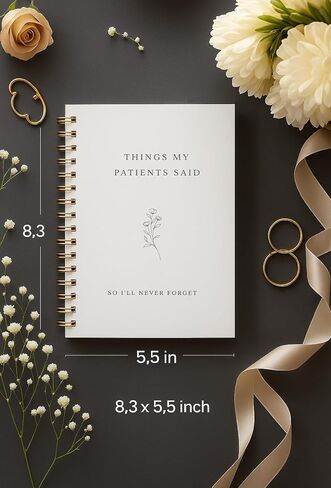 bitCNY Nurse Botanical Spiral Notebook, Nurse Appreciation Gifts Notebook Journal for Women, Nursing Gifts for Women, Things My Patients Said Medical Nursing Journal, 5.5x8.3 Inch in Saudi Arabia