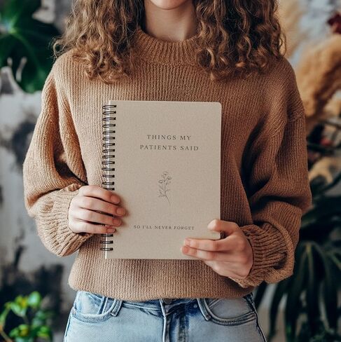 bitCNY Nurse Botanical Spiral Notebook, Nurse Appreciation Gifts Notebook Journal for Women, Nursing Gifts for Women, Things My Patients Said Medical Nursing Journal, 5.5x8.3 Inch in Saudi Arabia