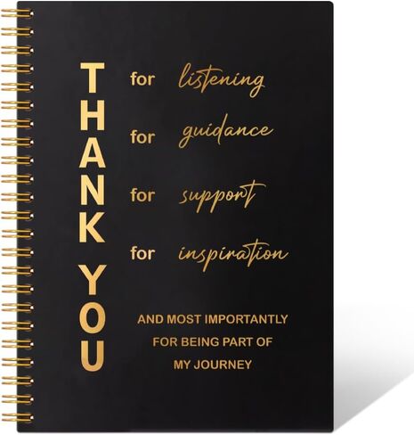 Thank You 160 Pages Hardcover Blank Spiral Notebook, Funny Thank You Gift for Women Men Coworkers Leader Mentor, Thanksgiving Gifts for Colleagues Leaders, Appreciation Gifts for Employees in Saudi Arabia