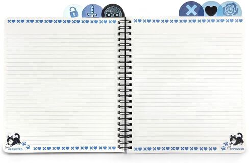 ConQuest Journals Lights Out مجلة مبوبة معتمدة من فريد، 6 فواصل فريدة، علامات تبويب مقطوعة، غطاء بلاستيكي، 144 صفحة مسطرة، أوراق مسطرة، ورق كريمي، سلع كتب Navessa Allen المرخصة رسميًا in Kuwait