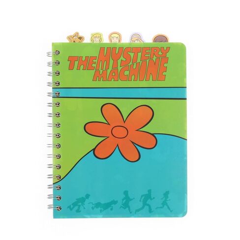 Scooby-Doo Mystery Machine 5-Tab Spiral Notebook With 75 Sheets | Notepad Journal, Stationery Paper | 7 x 9 Inches in Saudi Arabia