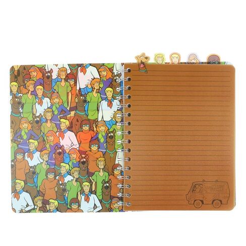 Scooby-Doo Mystery Machine 5-Tab Spiral Notebook With 75 Sheets | Notepad Journal, Stationery Paper | 7 x 9 Inches in Saudi Arabia