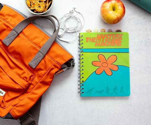 Scooby-Doo Mystery Machine 5-Tab Spiral Notebook With 75 Sheets | Notepad Journal, Stationery Paper | 7 x 9 Inches in Saudi Arabia