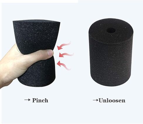 6 Piece Black Cup Turner Foam Flexible Sponge Inserts for 10oz-40oz Crafting Work with 3/4 Inch PVC Pipe Black Cup Turner Foam in Saudi Arabia