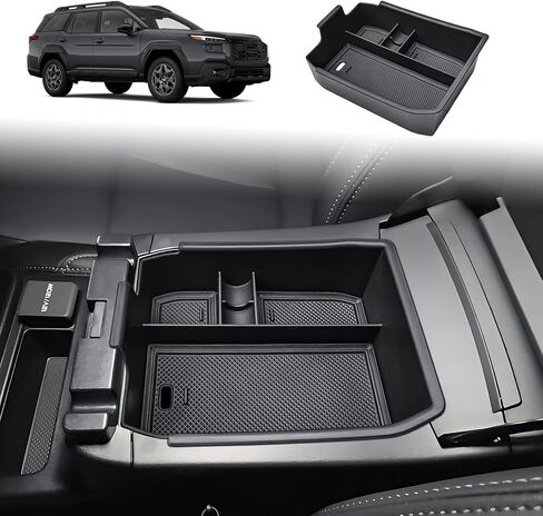 HGWEI Center Console Organizer Compatible with 2026 Subaru Outback (Wilderness, Premium, Limited, Touring, Limited XT, Touring XT) Accessories, Armrest Storage Tray Dual-Layer Compartment Divider in Saudi Arabia