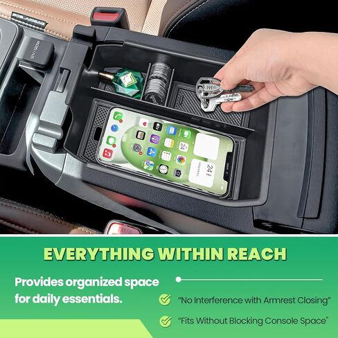 HGWEI Center Console Organizer Compatible with 2026 Subaru Outback (Wilderness, Premium, Limited, Touring, Limited XT, Touring XT) Accessories, Armrest Storage Tray Dual-Layer Compartment Divider in Saudi Arabia