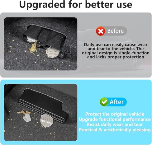 Center Console Rear Under Seat Air Vent Cover Protector Compatible with for Toyota RAV4 2019-2026, Under Seat AC Heater Air Vent Grill Outlet Covers, Anti-Block Dustproof Car Interior Accessories in Saudi Arabia