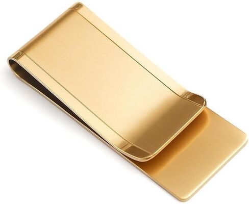 Compact Titanium Wallet & Money Clip – Premium Credit Card Holder and Cash Holder for EDC, Great Gift Idea! Great Christmas Gift, Graduation Gift. Slim Wallet with Money Clip for Cards and Cash (Gold) in Saudi Arabia
