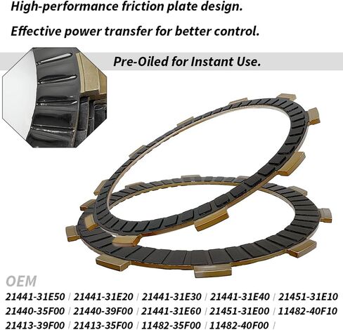 طقم القابض متوافق مع سوزوكي GSXR750 GSX-R750 2000 2001 2002 2003 OEM #21441-31E50 21441-31E30 in Kuwait