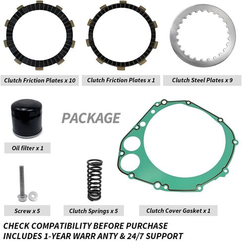 طقم القابض متوافق مع سوزوكي GSXR750 GSX-R750 2000 2001 2002 2003 OEM #21441-31E50 21441-31E30 in Kuwait