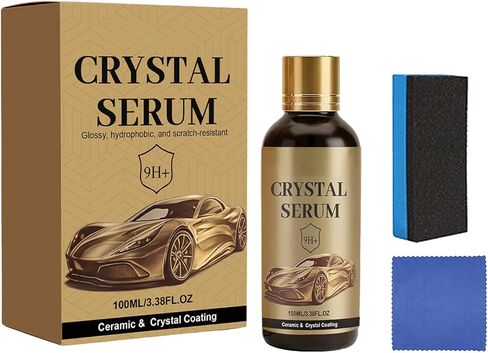 Weslaplus Graphene Ceramic Coating for PTZ Crystal Serum Cars,Wartleves Crystal Serum, 9H Graphene Coating for Auto Car Detailing, Coat Restore for Paint, Glass & Wheel 1pcs in Kuwait