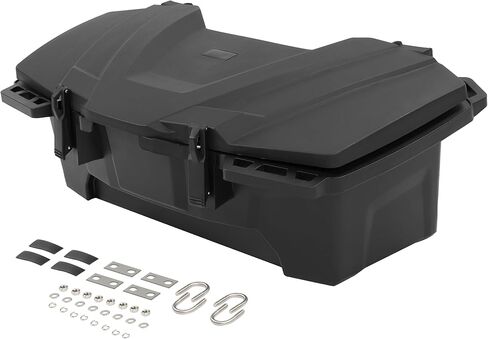 صندوق تخزين خلفي ALMULOO 40L متوافق مع Grizzly 660/700/90 YFM700/KODIAK 700/450/Select Polaris/Kawasaki/Fourtrax موديلات 0.75"-1" رفوف أنبوبية مستديرة، بديل لـ 2883258 in Kuwait